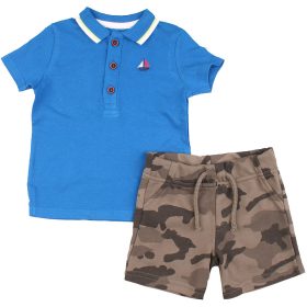 Kék-terepmintás szett (68) baba