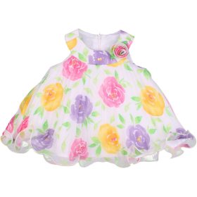 Színesvirágos ruha (62) baba