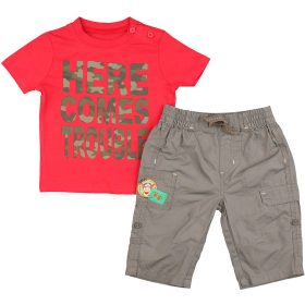 Piros-kheki szett (62) baba