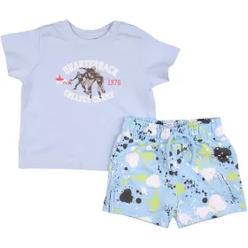 Kék-mintás szett (74) baba