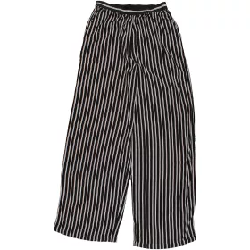 Csíkos fekete nadrág (146-152) lány