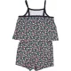 Name It Virágos fekete playsuit (98) kislány