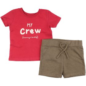 Piros-khaki szett (68) baba