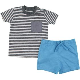 Csíkos-kék szett (68) baba