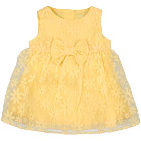 F&F Virágos sárga ruha (62) baba
