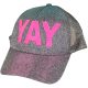 YAY csillogó baseball sapka (3-6 év) kislány