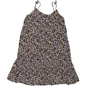 Primark Virágos fekete ruha (128) kislány