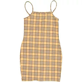 New Look Kockás sárga ruha (146) lány