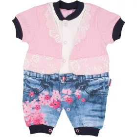 Hímzett virágos napozó (62) baba
