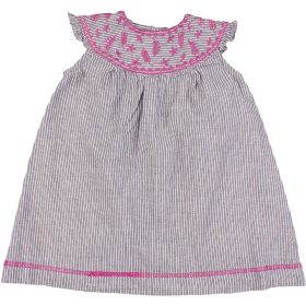 Mamas&Papas Hímzett csíkos ruha (68) baba