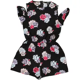 New Look Rózsás fekete playsuit  (140) lány
