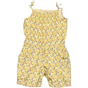 Marks&Spencer Virágos zöld playsuit (110) kislány