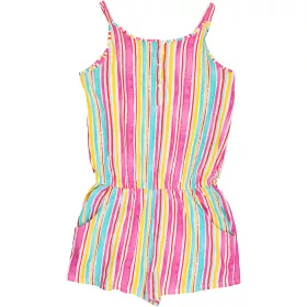 Csíkos playsuit (146-152) lány