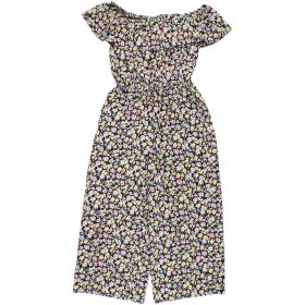 New Look Virágos fekete jumpsuit (152) lány