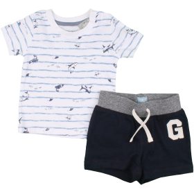 Csíkos-kék szett (68) baba