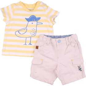 Csíkos-bézs szett (62) baba