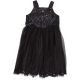 H&M Flitteres fekete tüllruha (140) lány