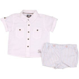 Fehér-csíkos szett (68) baba