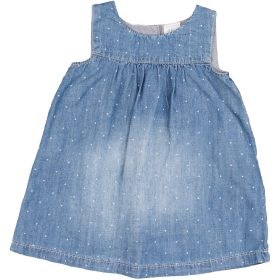 H&M Pöttyös farmerkék ruha (68) baba