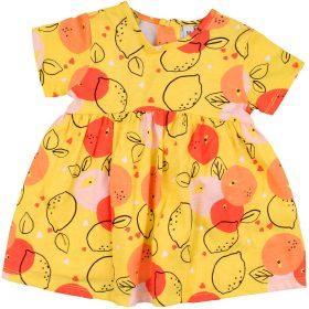 Gyümölcsös sárga ruha (68) baba