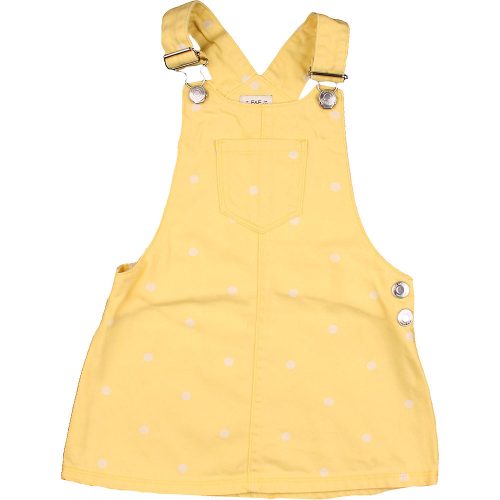 F&F Pöttyös sárga ruha (98) kislány