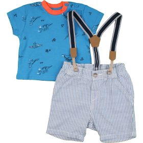 Dínós-csíkos szett (68) baba