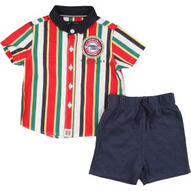 Csíkos-kék szett (68) baba