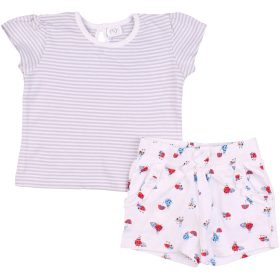 Csíkos-katicás szett (68) baba