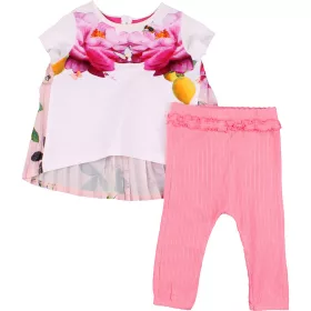 Virágos-rózsaszín szett (62) baba