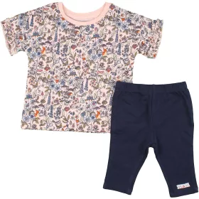 Virágos-kék szett (68) baba