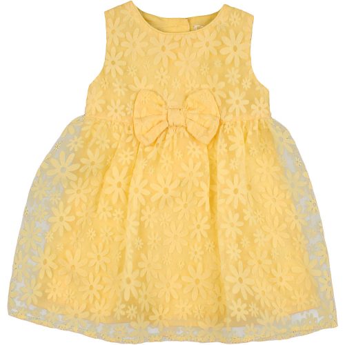 F&F Virágos sárga ruha (86) baba
