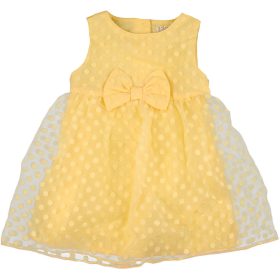 F&F Pöttyös sárga ruha (86) baba