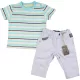 Csíkos-kék szett (68) baba