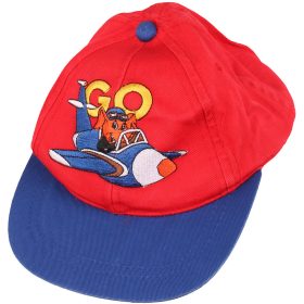 Piros-kék baseball sapka (6-12 hó) baba