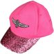 Csillogó rózsaszín baseball sapka (3-6 év) kislány