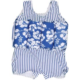 Virágos-csíkos szivacsos strandoverál (110) kislány