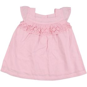 Madeirás rózsaszín ruha (62-68) baba