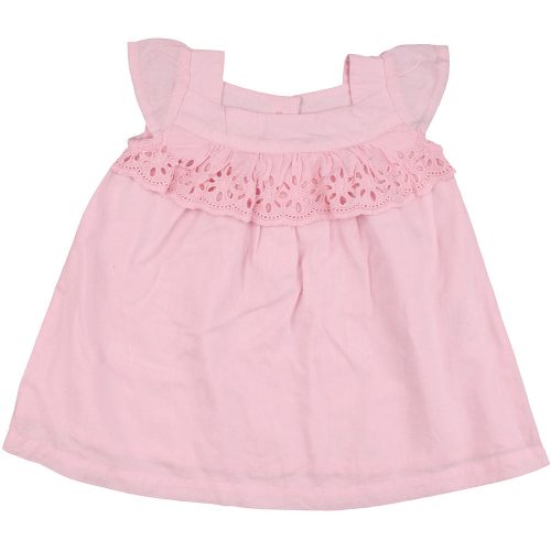 Madeirás rózsaszín ruha (62-68) baba