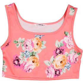 Virágos korall top (152) lány