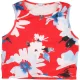 River Island Virágos piros felső (140) lány