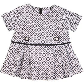 Mintás fehér ruha (74) baba