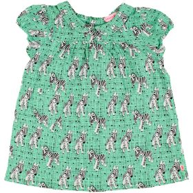 Zebrás zöld ruha (68) baba