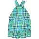 F&F Kék-zöldkockás rövidnadrág (68) baba