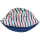 Csíkos-kék kifordítható sapka (6-10 év) fiú