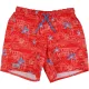 Decathlon Mintás piros fürdőnadrág (140) fiú