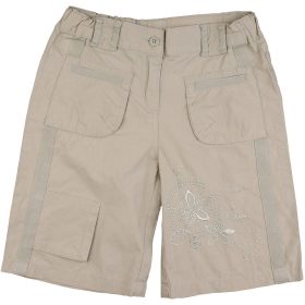 TU Hímzett kheki short (128) kislány