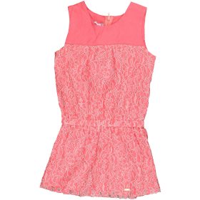 Virágos korall ruha (110) kislány