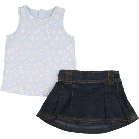 Virágos-farmer szett (74) baba