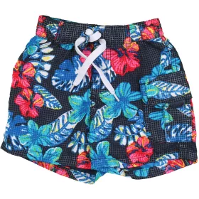 Virágos kockás fürdőnadrág (68) baba