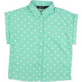 New Look Pöttyös zöld blúz (140) lány